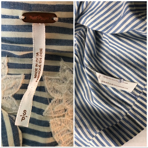 NEW Free People Liya Embroidered Tunic Top Sm/med - Picture 5 of 8